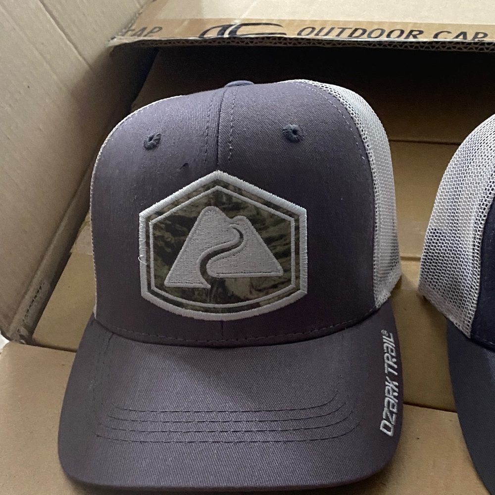 Ozark Trail Gray and White Mesh Cap